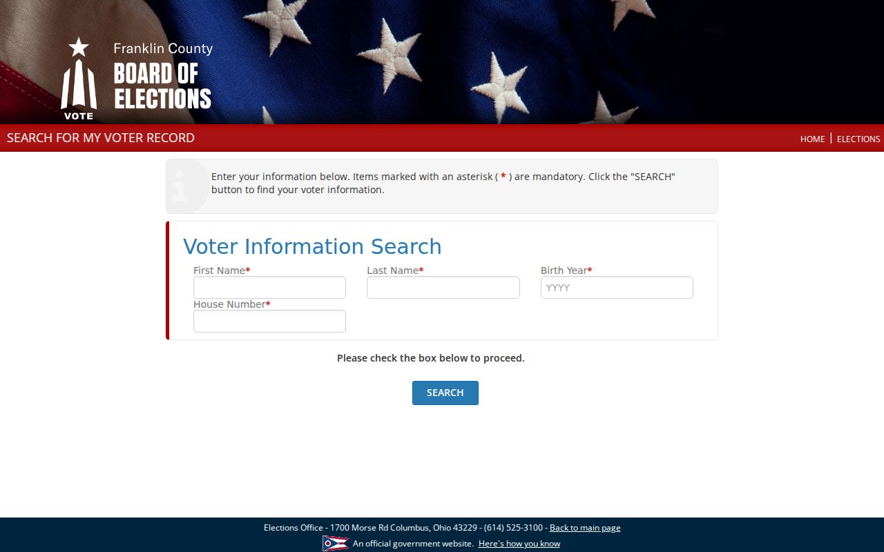 Madison Township residents directory Franklin County voter record search