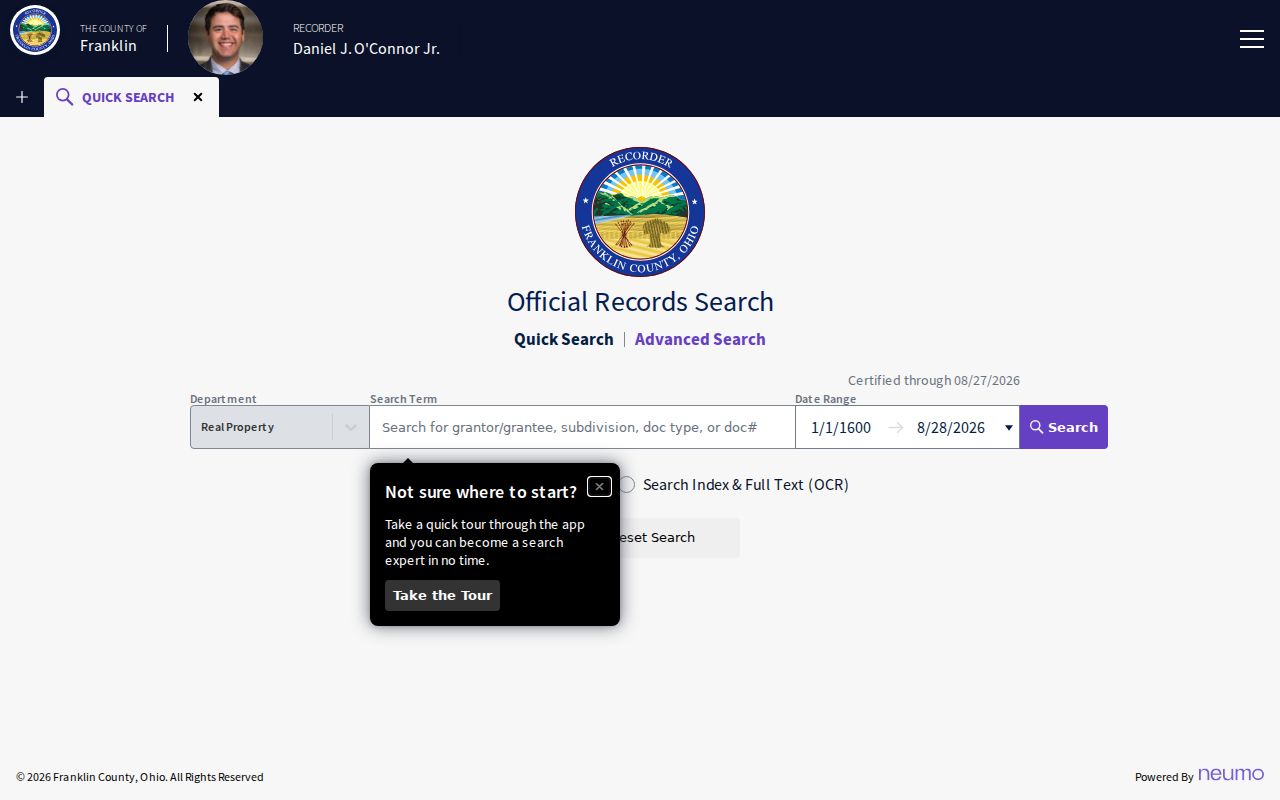 Madison Township previous residents Recorder Quick Search
