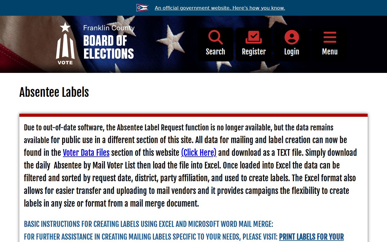 Madison Township ZIP code directory Franklin County address and precinct data